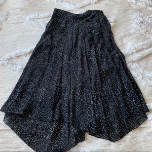 Theory Silk Polka Dot Maxi Skirt